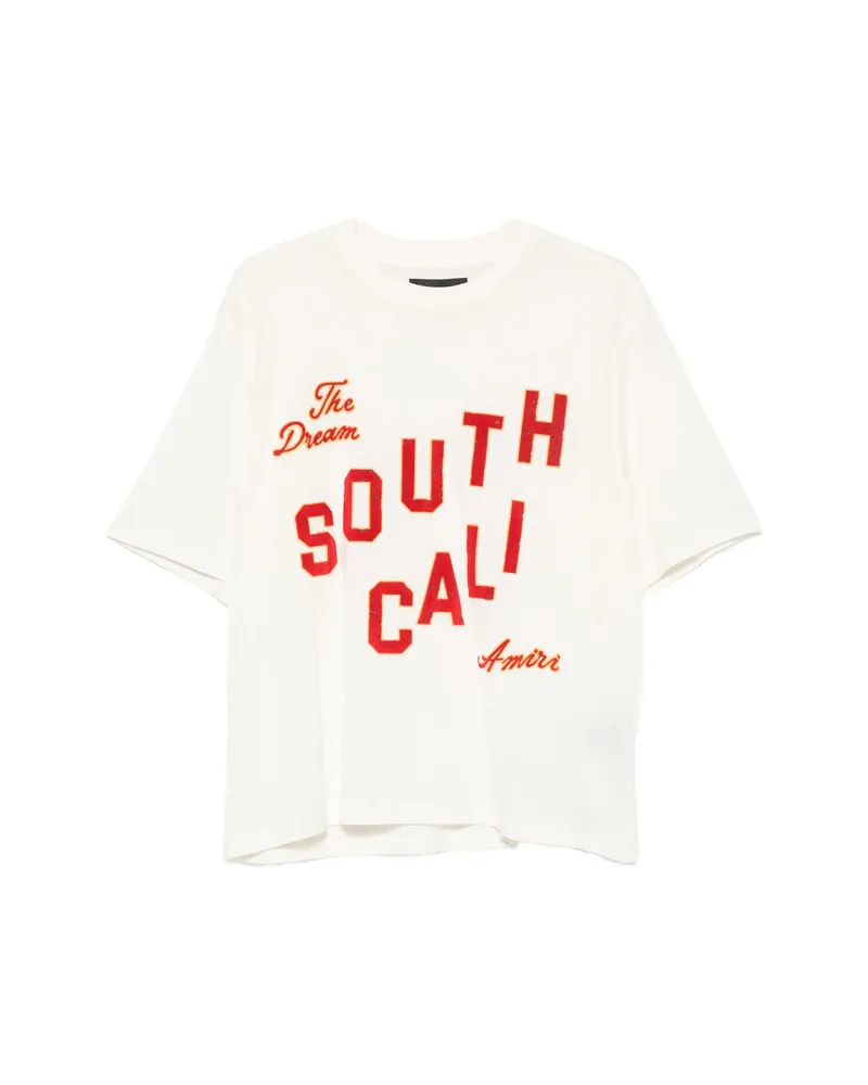 Amiri Logo-print T-shirt Neutrals