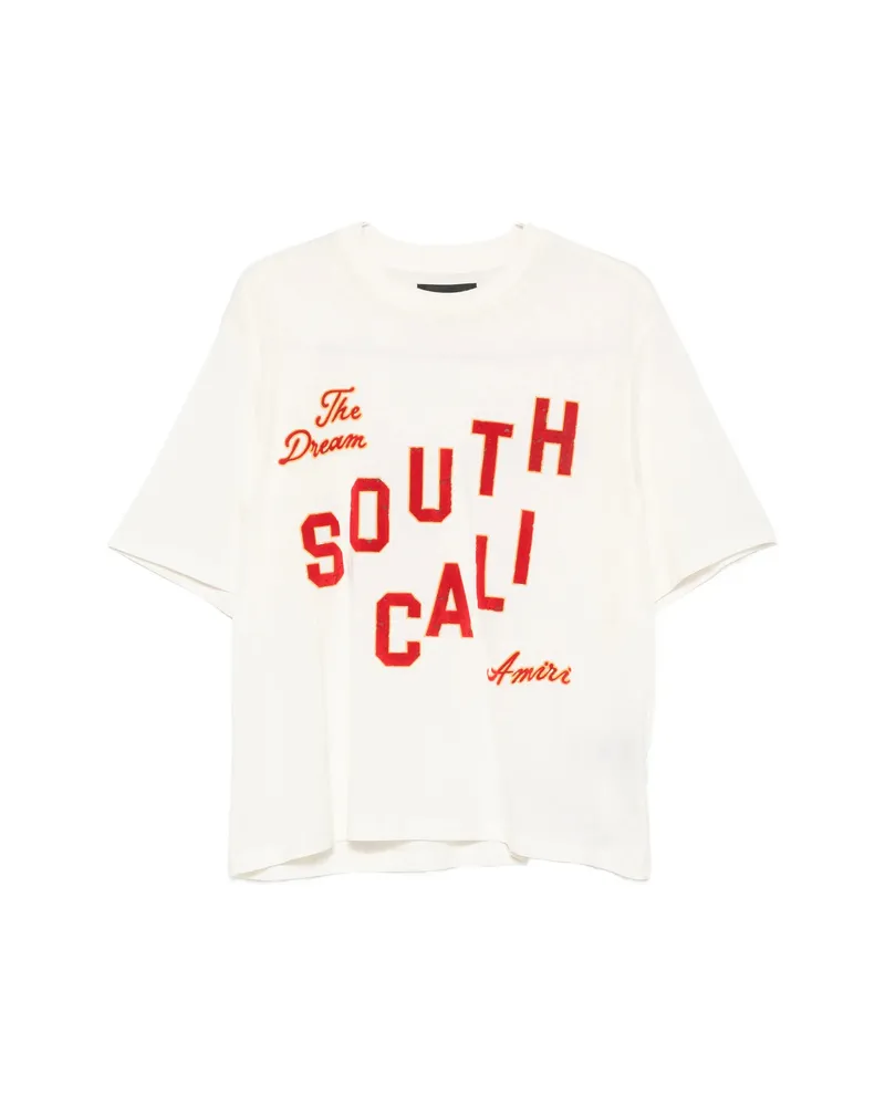 Amiri Logo-print T-shirt Neutrals