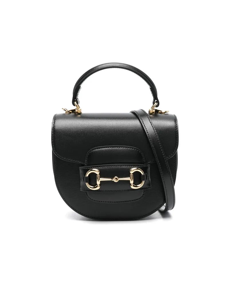 Gucci Mini Horsebit 1955 Tote Bag Black