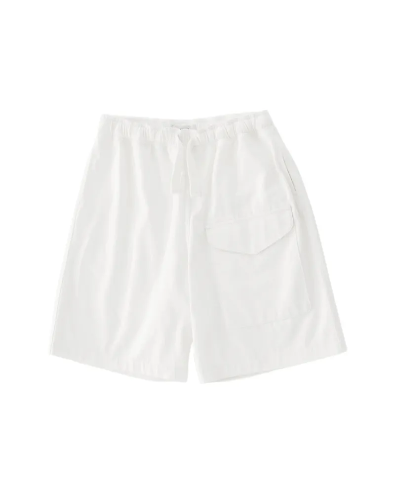 Studio Nicholson Ikaria Flap-pocket Drawstring Shorts Neutrals