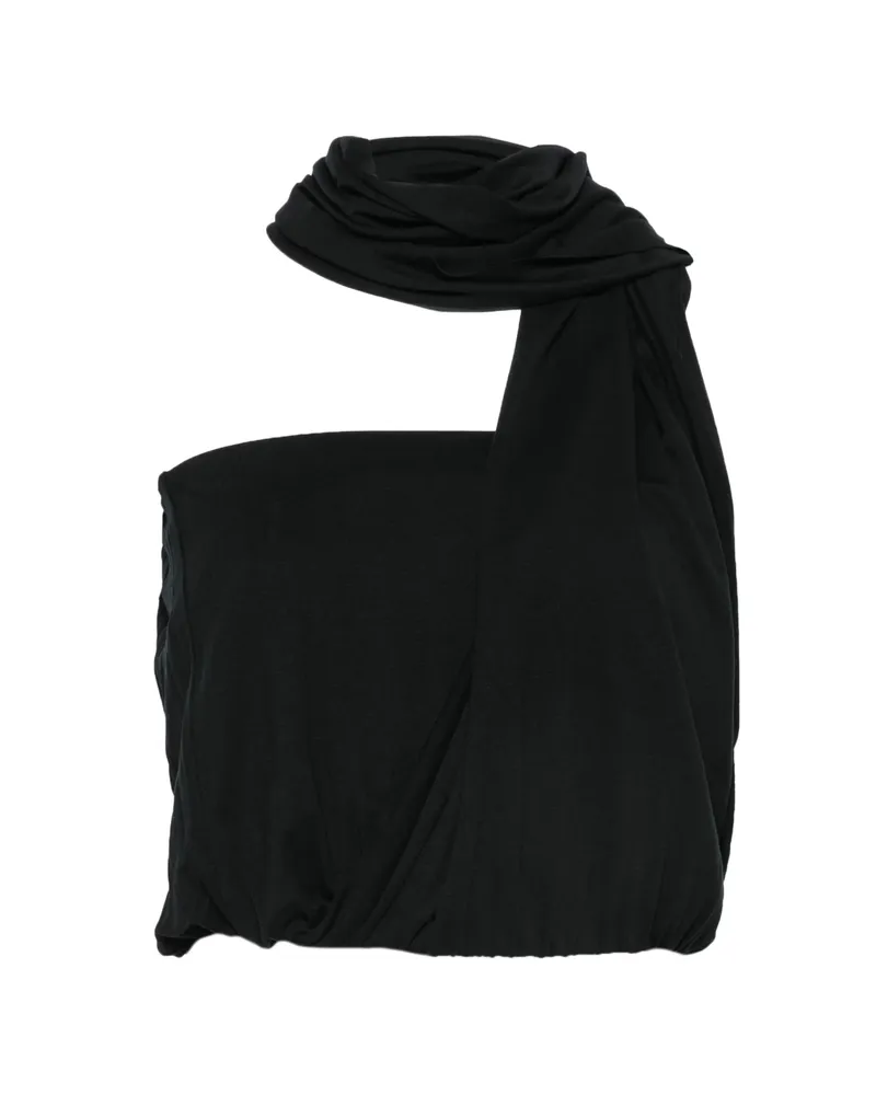 GIMAGUAS Scarf-detail Top Black