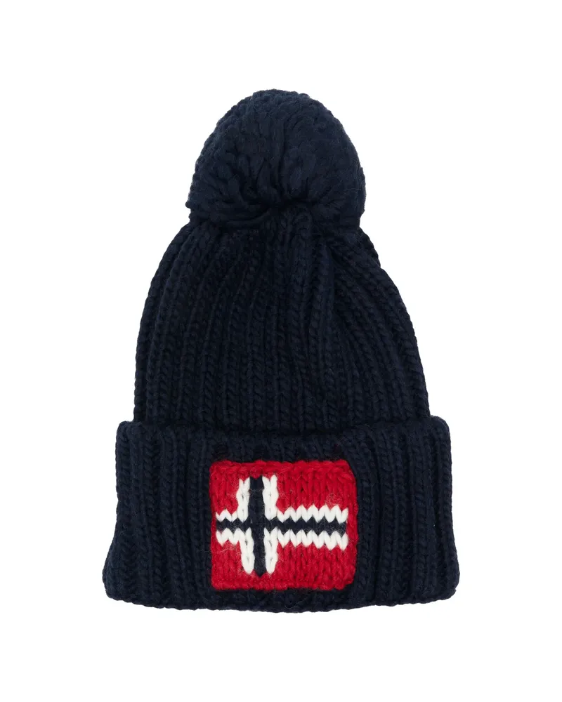 Napapijri Semiury 5 Pom-pom Beanie Hat Blue