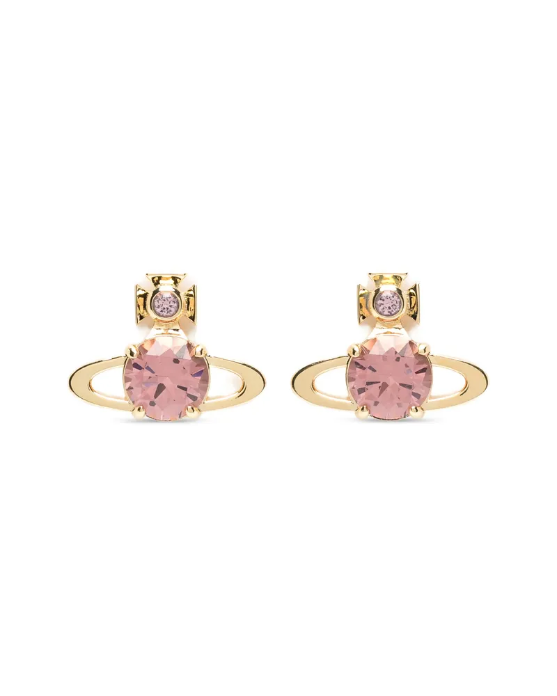 Vivienne Westwood Large Reina Crystal-embellished Earrings Gold