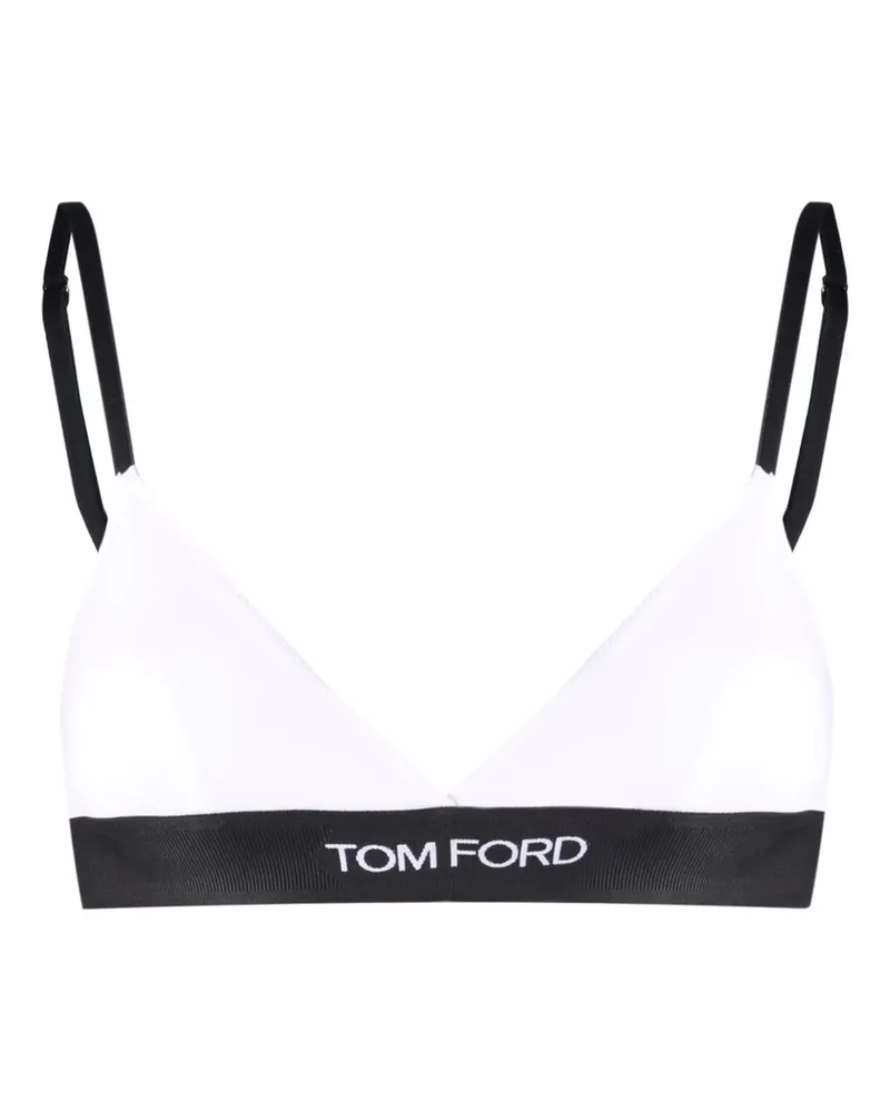 Tom Ford Elasticated-band Bra White