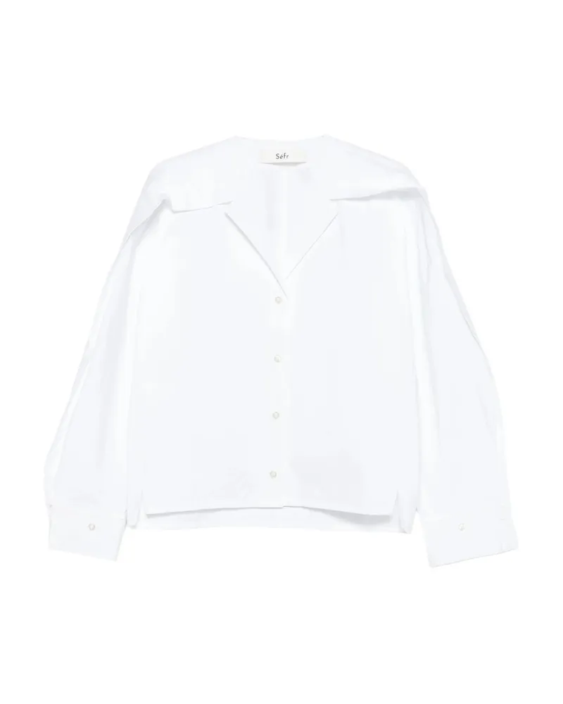 Séfr Arc-collar Shirt White