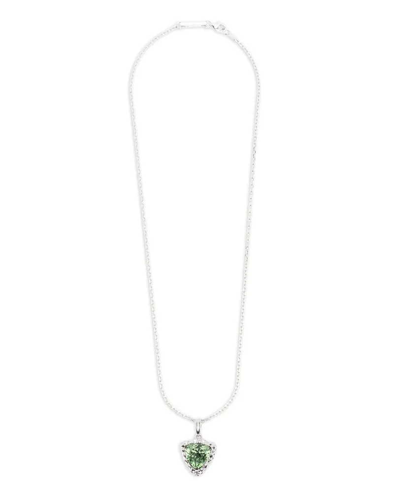 DARKAI Trillion Tourmaline Necklace Silver