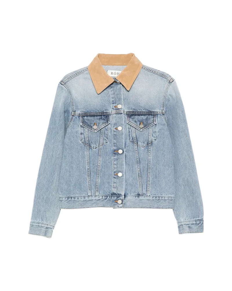 Róhe Collar Pocket Jacket Blue