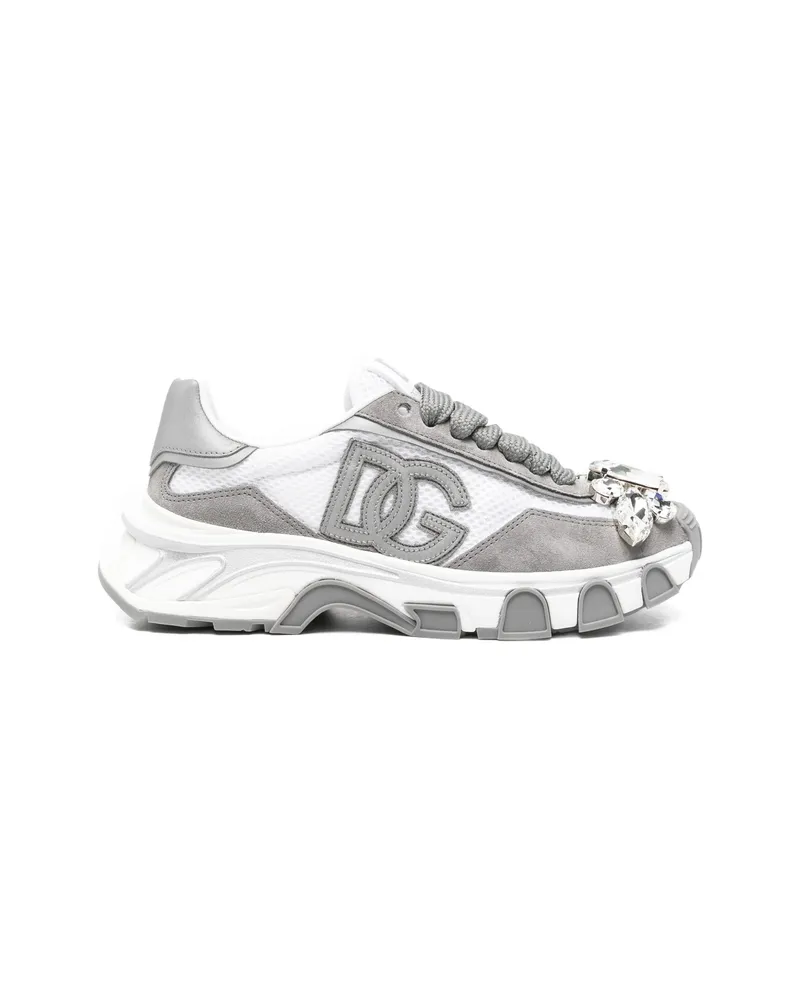 Dolce & Gabbana Logo Embellishment Sneakers White