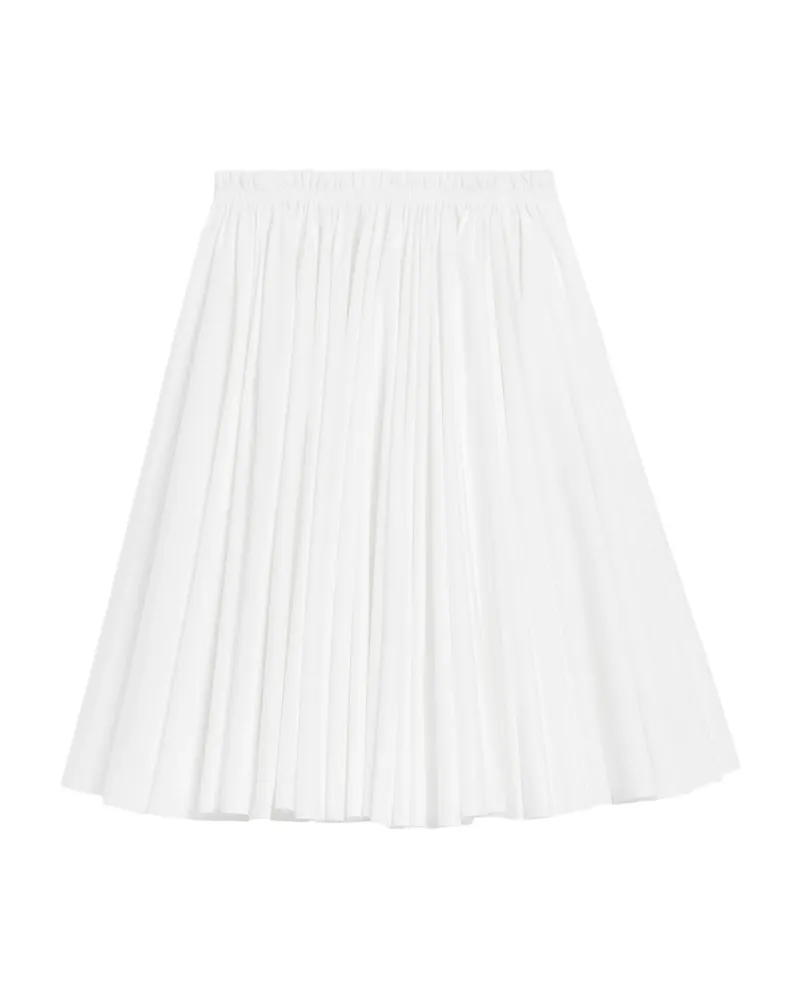 AMI Paris Corolla A-line Midi Skirt White