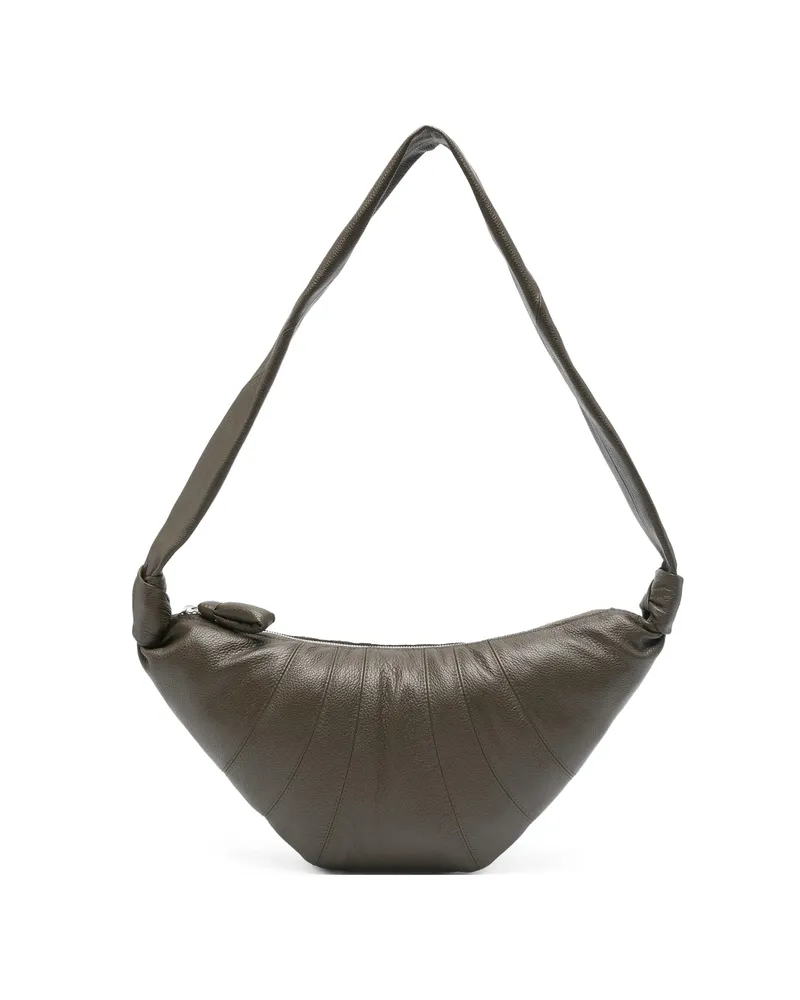 Christophe Lemaire Medium Croissant Knot-detail Shoulder Bag Green