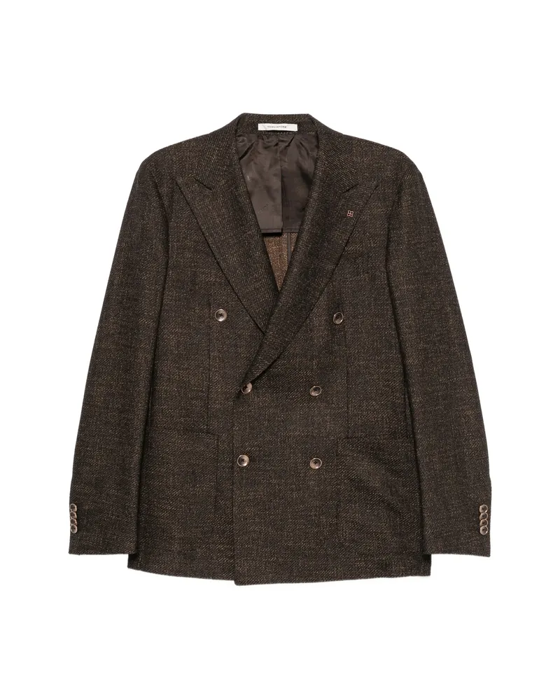 Tagliatore Double-breasted Peak-lapels Blazer Brown