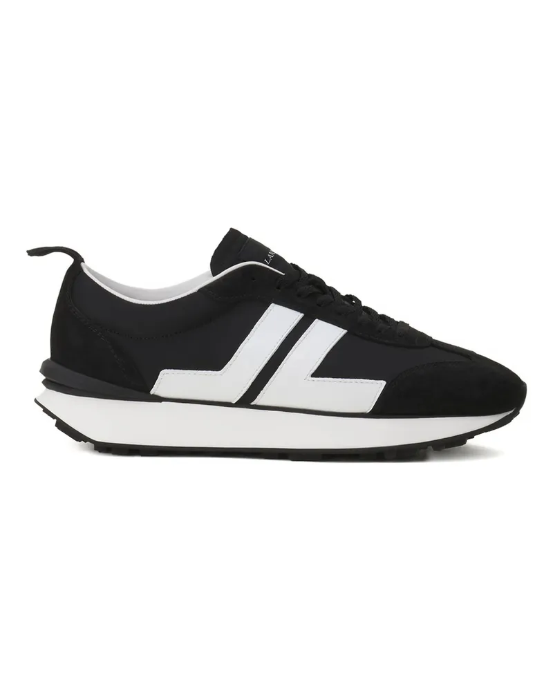 Lanvin Bumper Stripe-panel Sneakers Black