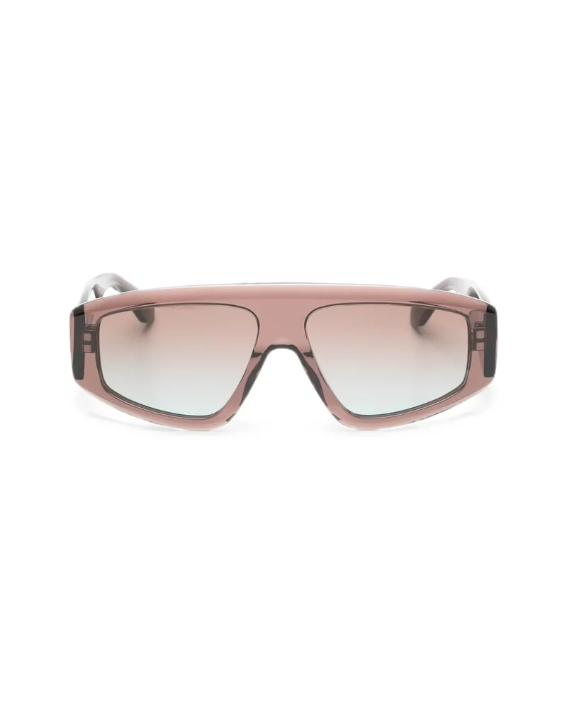 Alaïa Geometric-frame Sunglasses Brown