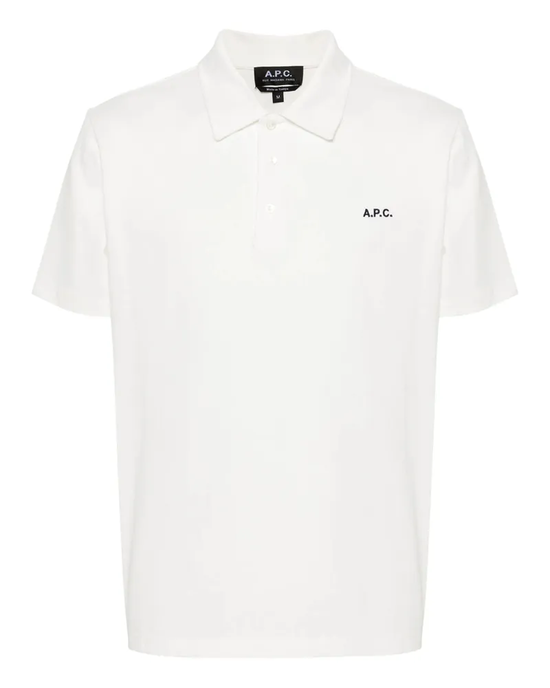 A.P.C. A. p.c. Carter Cotton Polo Shirt White