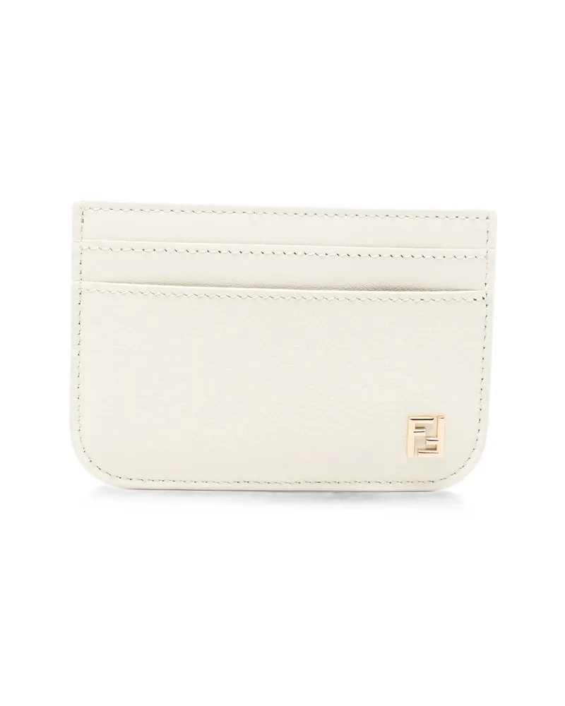 Fendi Logo-plaque Card Holder Neutrals