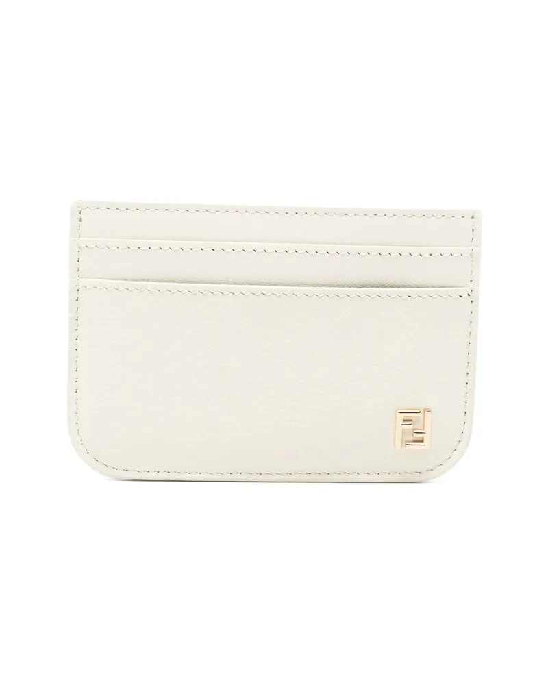 Fendi Logo-plaque Card Holder Neutrals