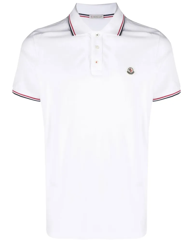 Moncler Cotton Polo Shirt White
