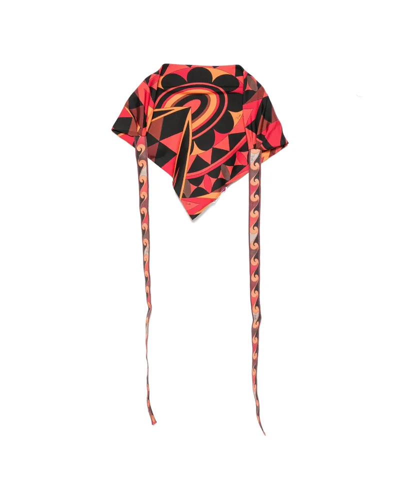 Emilio Pucci Geometric-print Hairband Black