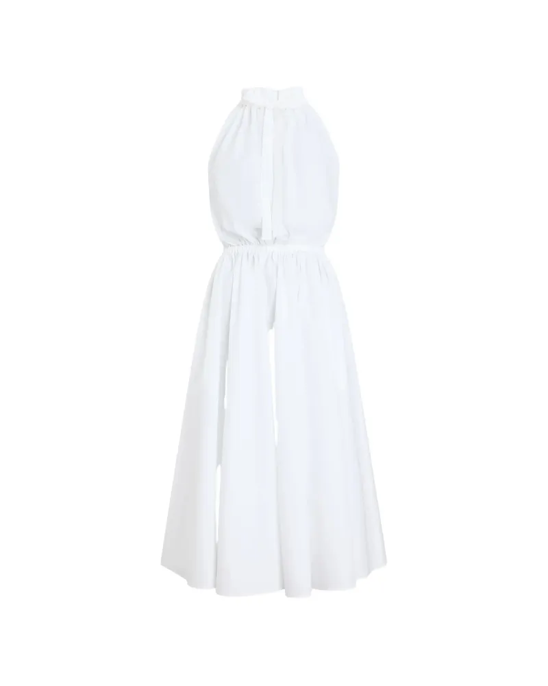 Patou Halterneck Maxi Dress White
