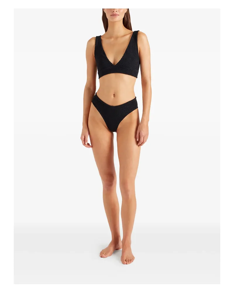 Hunza G Angel Textured-finish Bikini Black