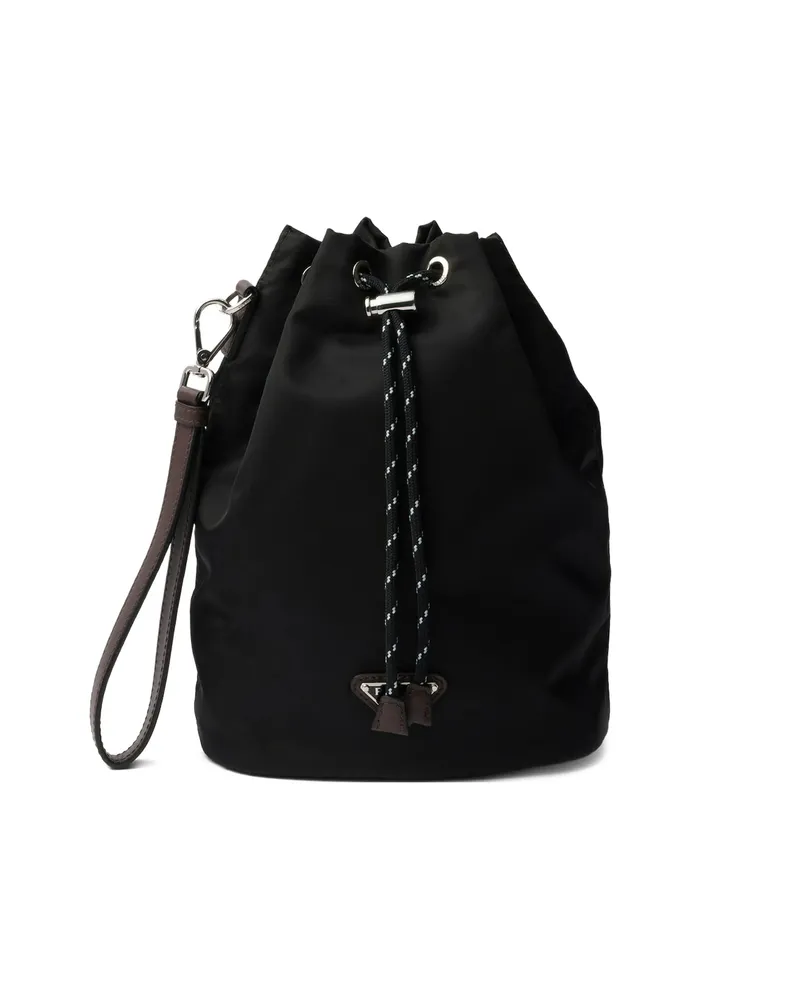 Prada Speedrock Re-Nylon Pouch Bag Black