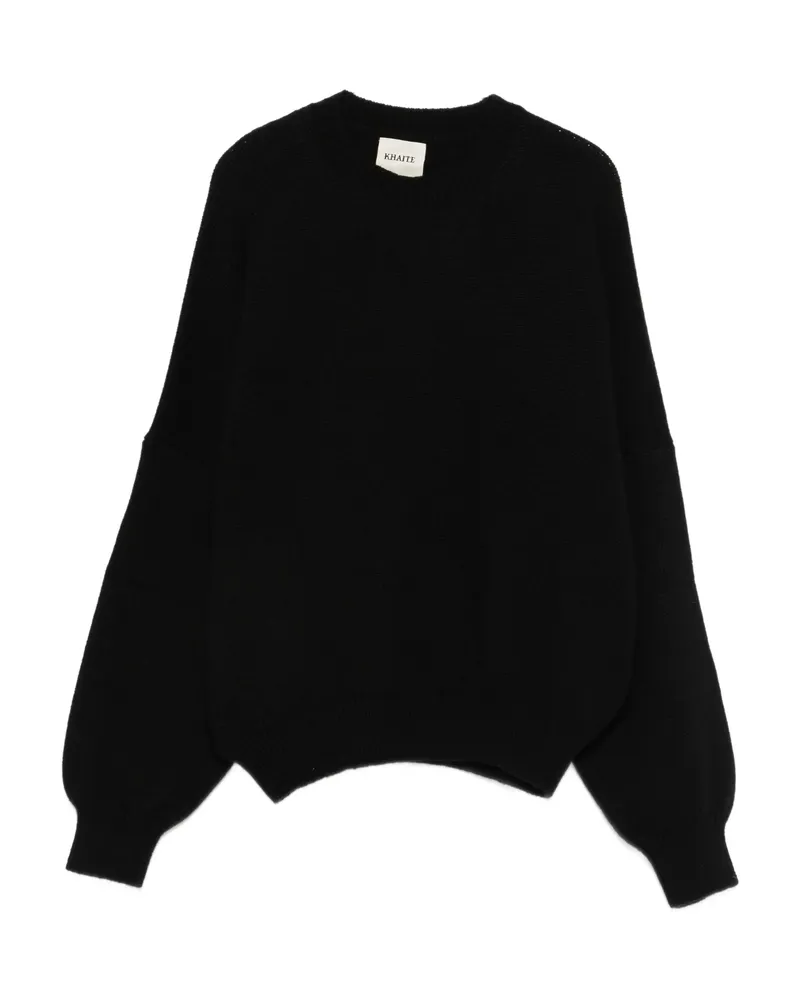 KHAITE Margaux Long-sleeve Sweater Black