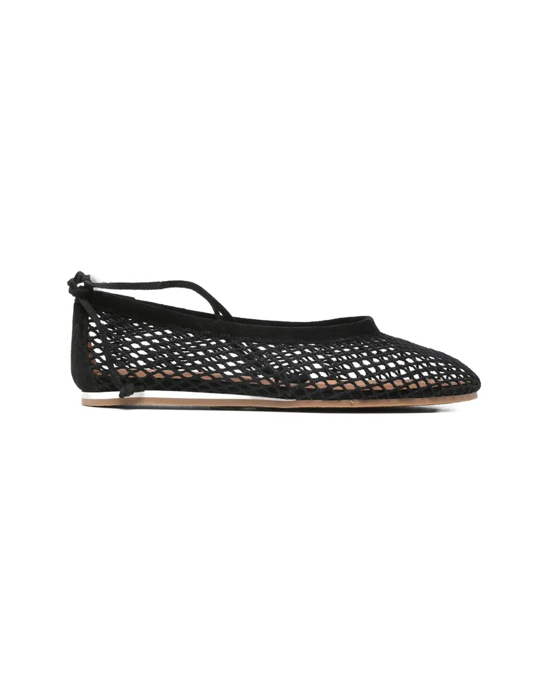 forte_forte Net-detail Ballet Flats Black