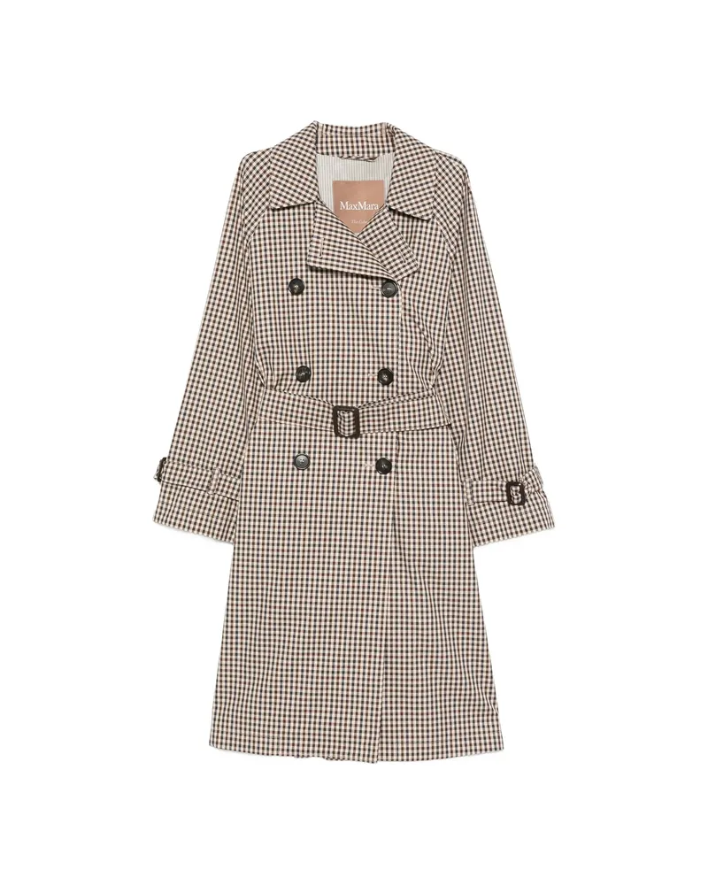 Max Mara Double-breasted Belted Coat Neutrals