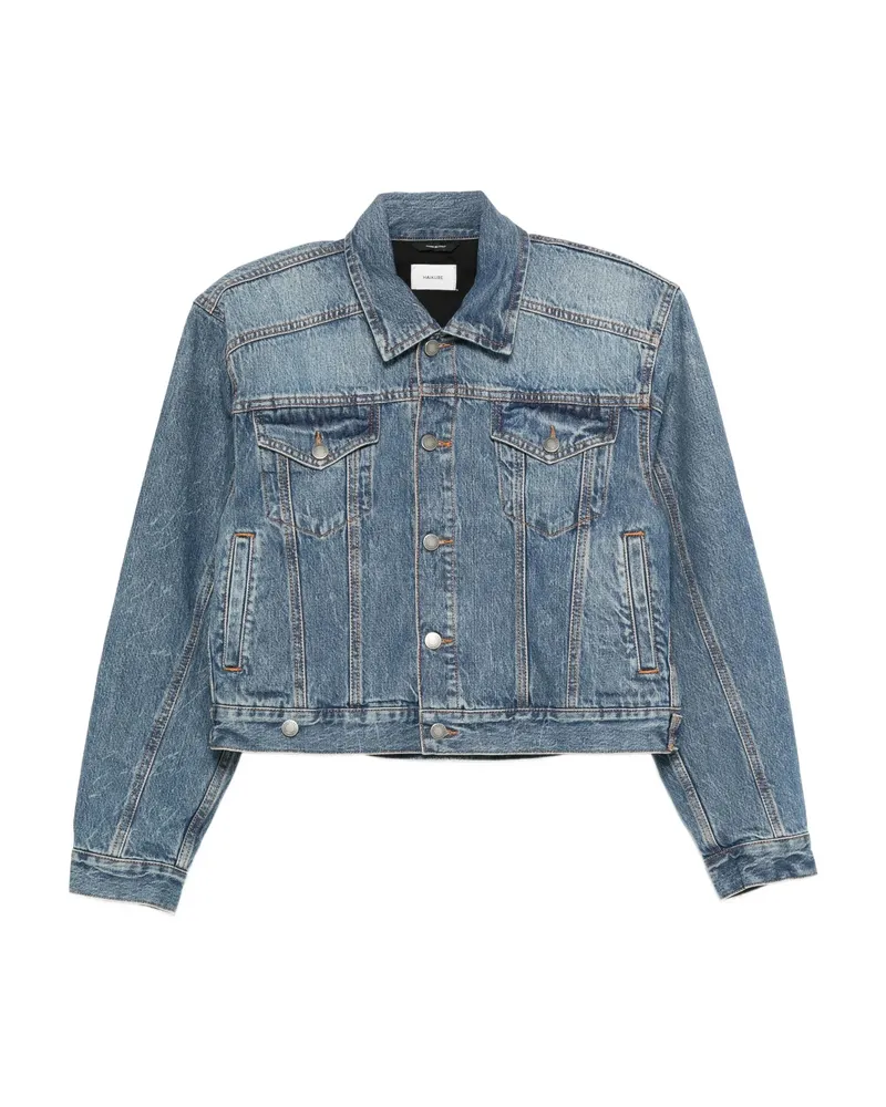 Haikure Button-fastening Denim Jacket Blue