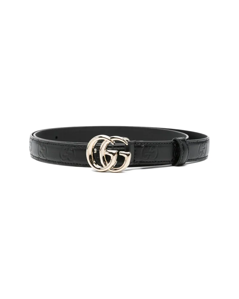 Gucci GG Supreme Leather Belt Black