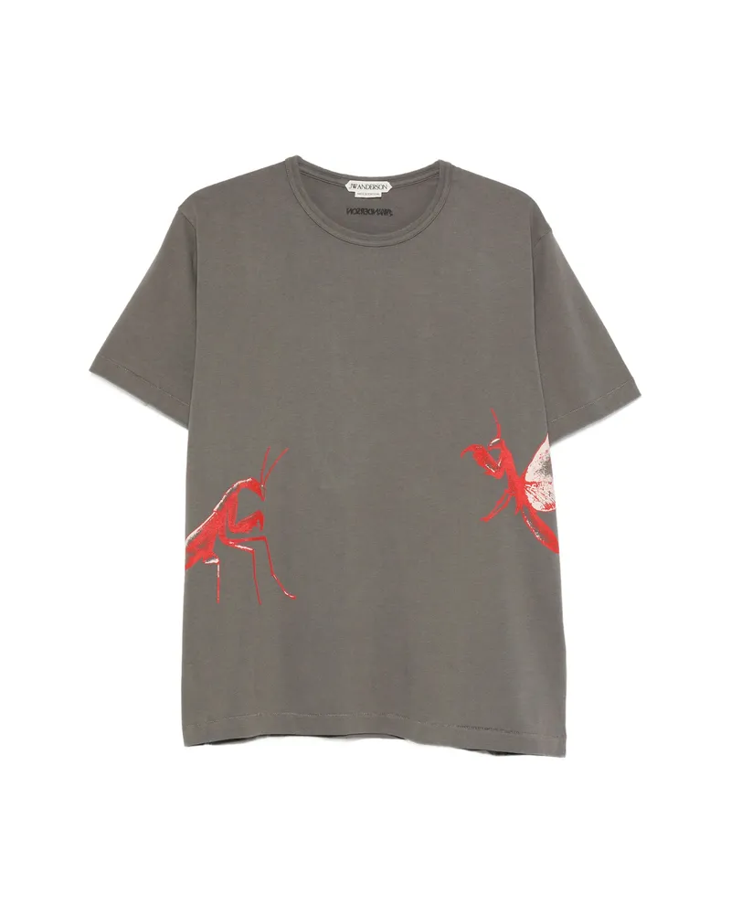 J.W.Anderson Graphic-print T-shirt Grey