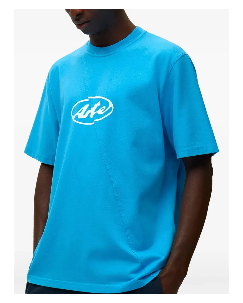 Arte Antwerp Circle Logo T-shirt Blue