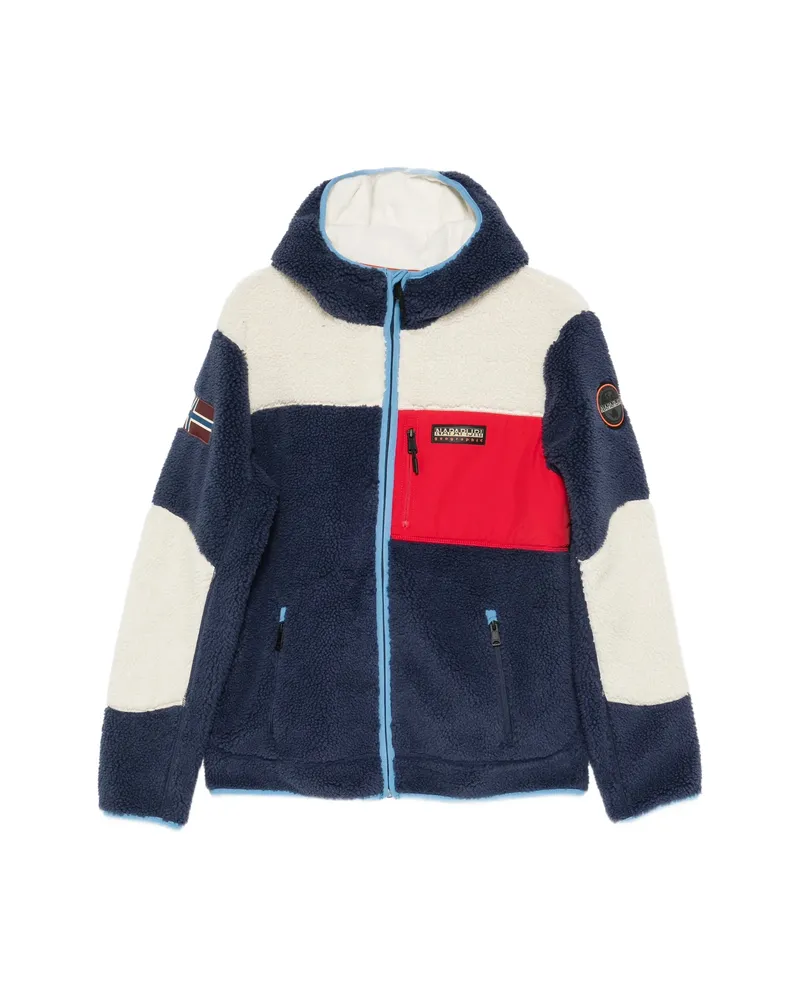 Napapijri Yupik Hooded Fleece Sweater Blue