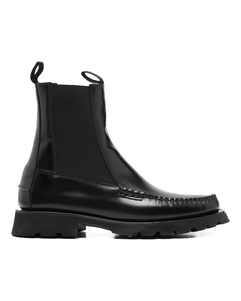 HEREU Leather Chelsea Boots Black