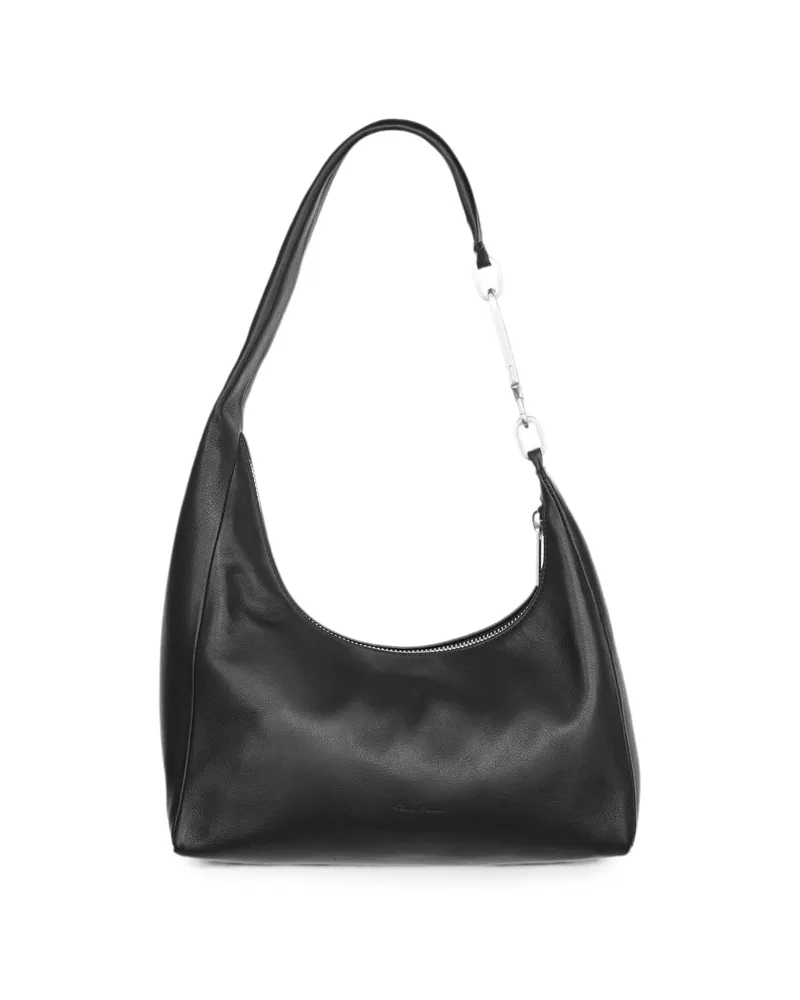 Rick Owens Small Gemini Leather Shoulder Bag Black