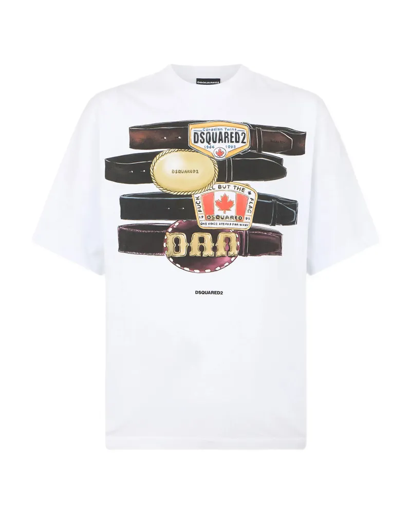 Dsquared2 Graphic-print T-shirt White