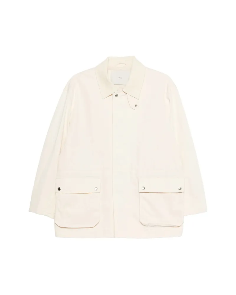Dunst Flap-pocket Collared Jacket Neutrals
