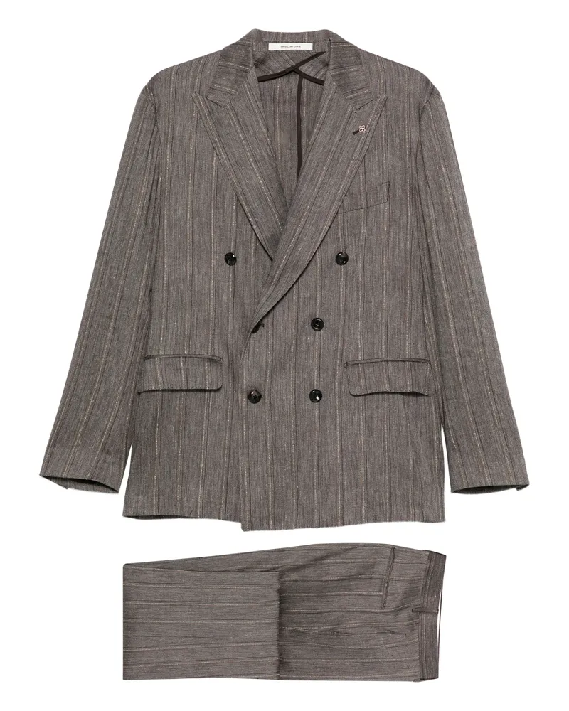 Tagliatore Double-breasted Suit Brown