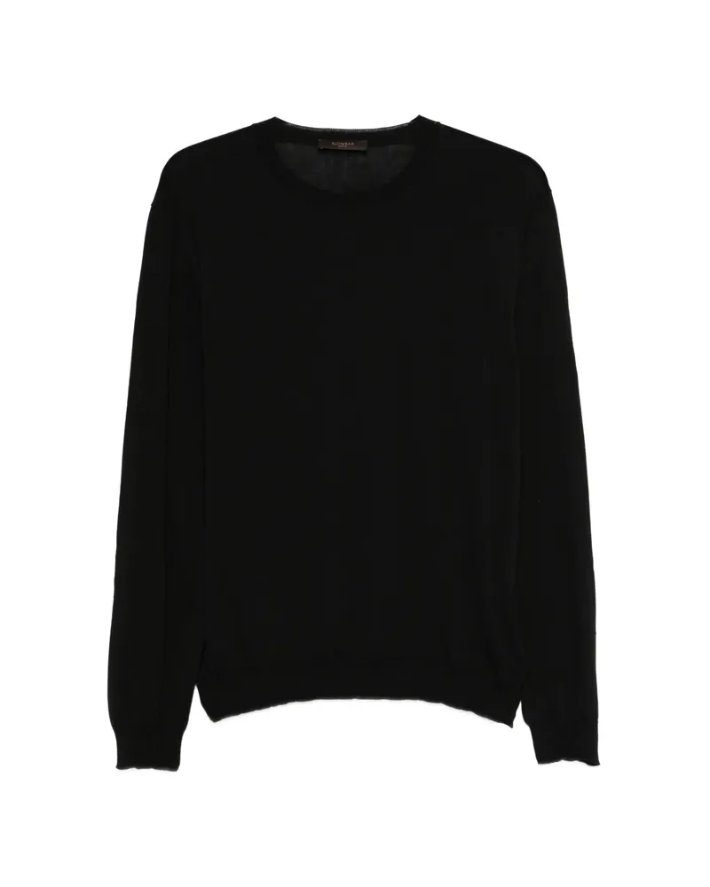 Zanone Long-sleeve Crew-neck Knitwear Black