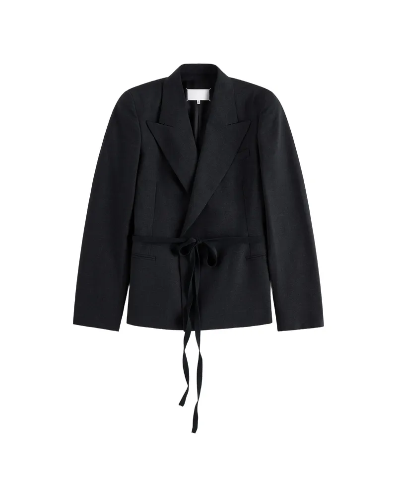 Maison Margiela Wrap Belt Blazer Black