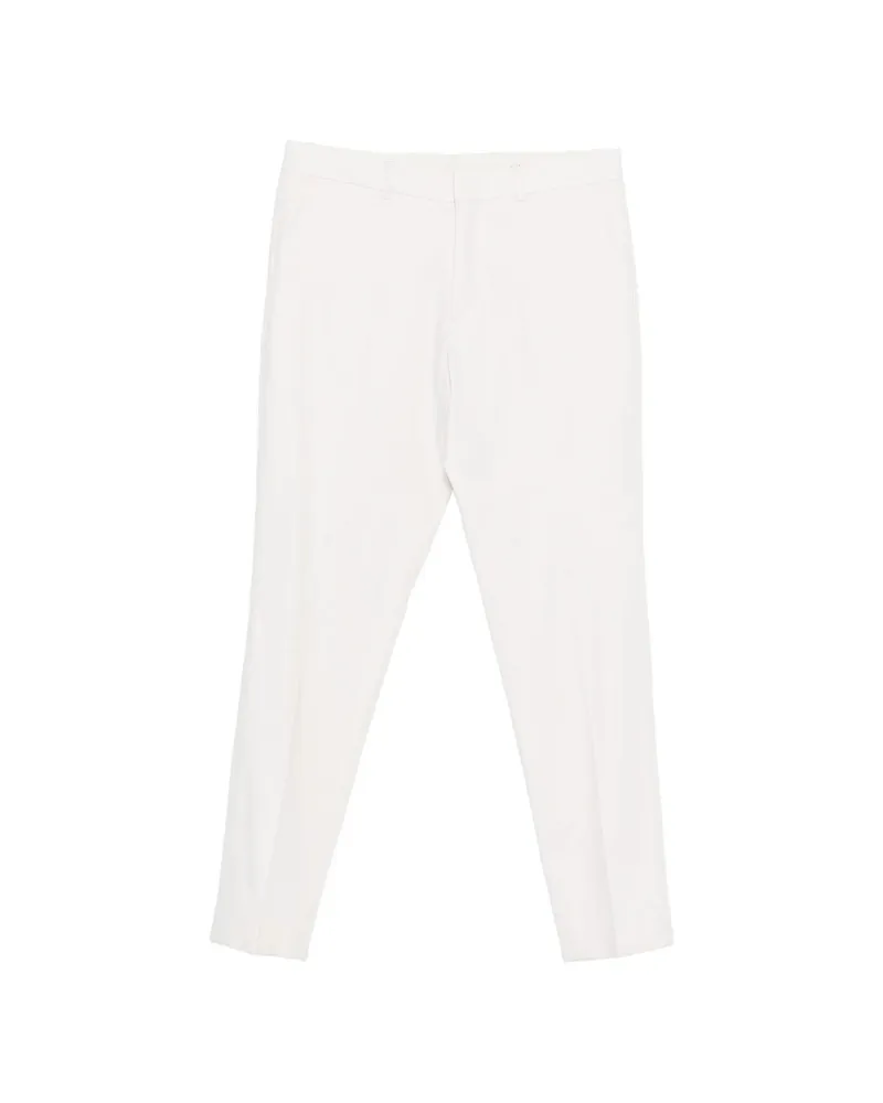 Calvin Klein Pressed-crease Trousers White