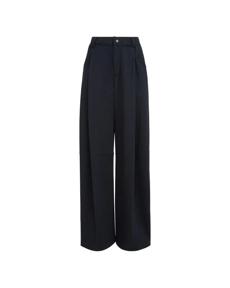 Brunello Cucinelli Cotton And Silk Interlock Track Trousers Blue