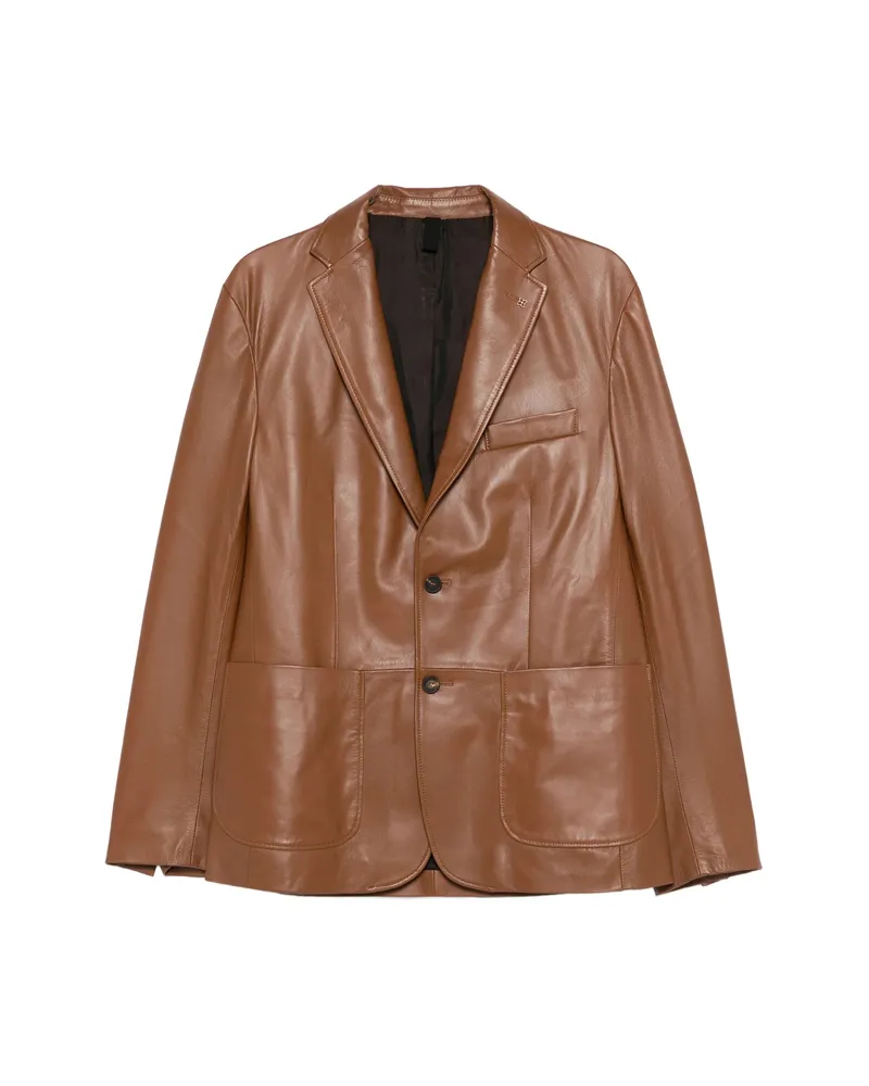 Tagliatore Patch-pocket Jacket Brown