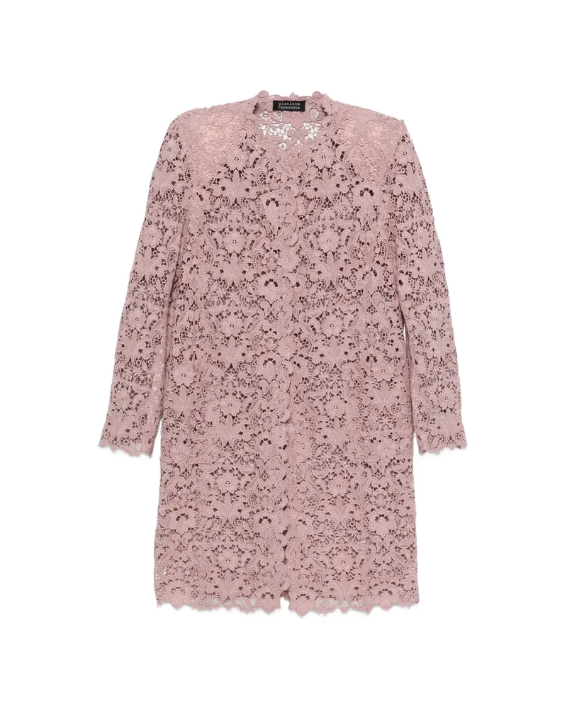 Gianluca Capannolo Charlotte Floral-lace Coat Pink