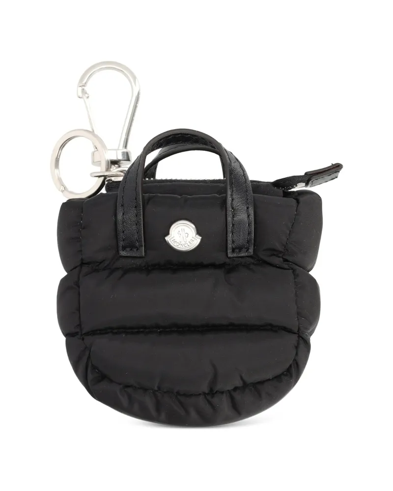Moncler Quilted Keychain Black