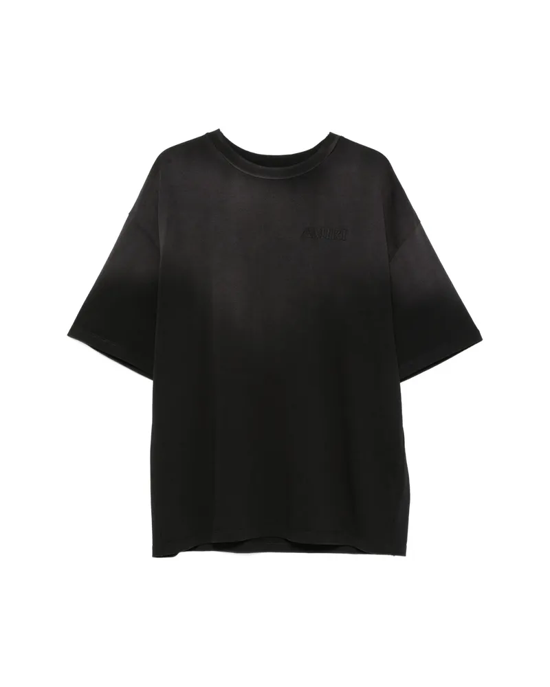 Amiri Bandana-print Logo-embroidered T-shirt Black