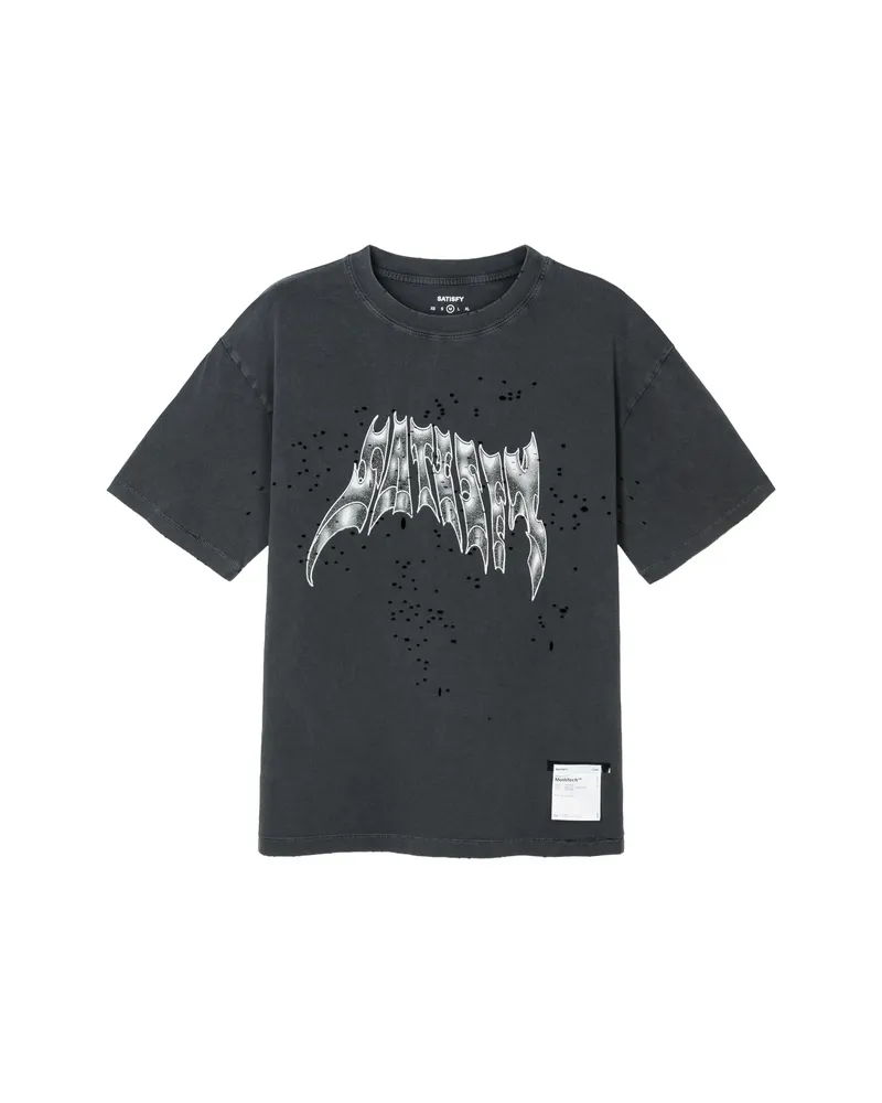 Satisfy MothTech Logo-print T-shirt Black