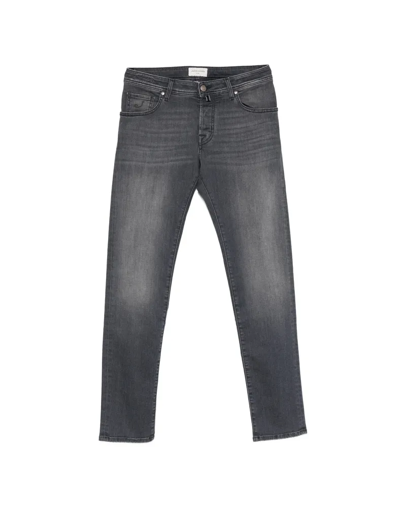 Jacob Cohën Distressed Cotton Jeans Grey