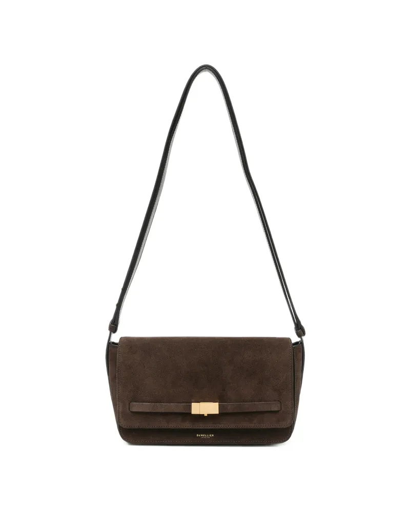 DeMELLIER New York Leather Cross Body Bag Brown