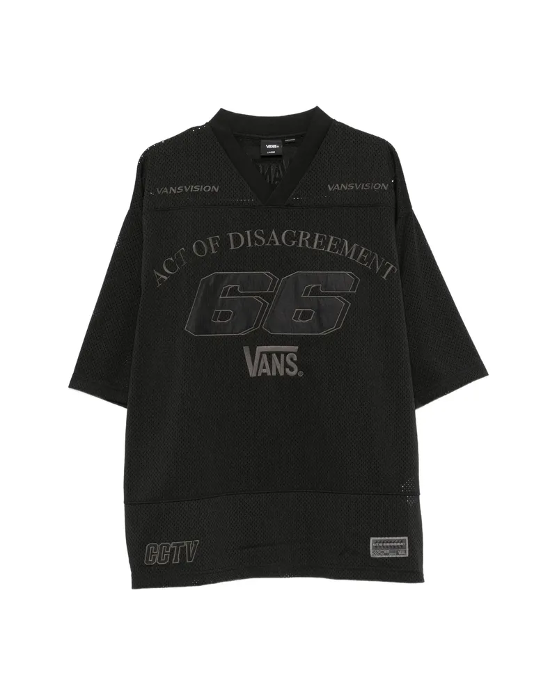 Vans Logo-patch Mesh T-shirt Black